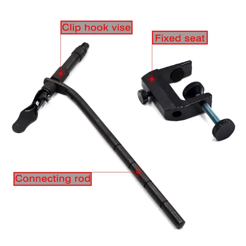 

1 Set Anti-rust Coating Stainless Steel Rotating Flight C-type Clamp Tool Vise Fishing For Beginners Traveler Y51D