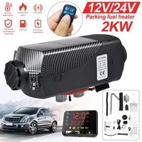 12v24v 2kw black car heater defroster air diesel heater low noise ce auxiliary warmer webasto with lcd display remote control
