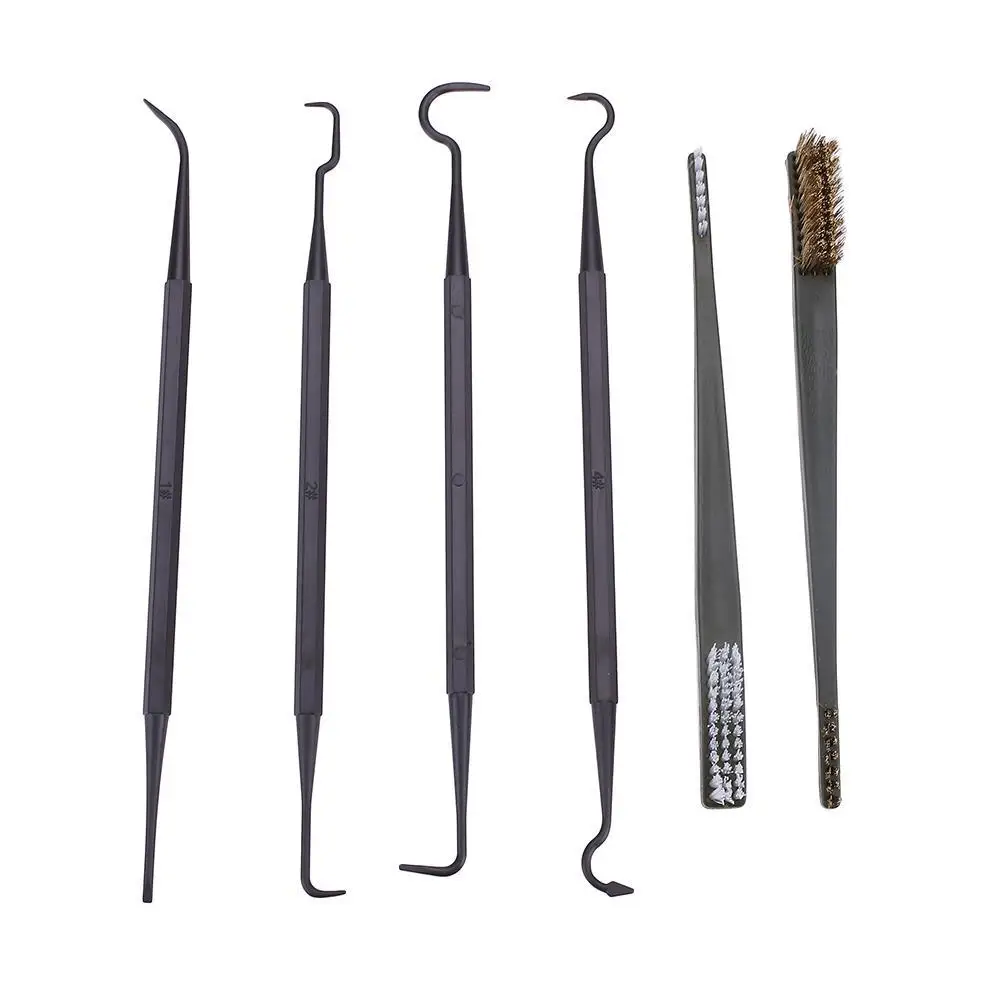 

6pcs Universal Tactical Gun Cleaning Kit Clean Brushes Pick Set Hunting Accessories Weapon Cleaner Pistol Cleaning Tool