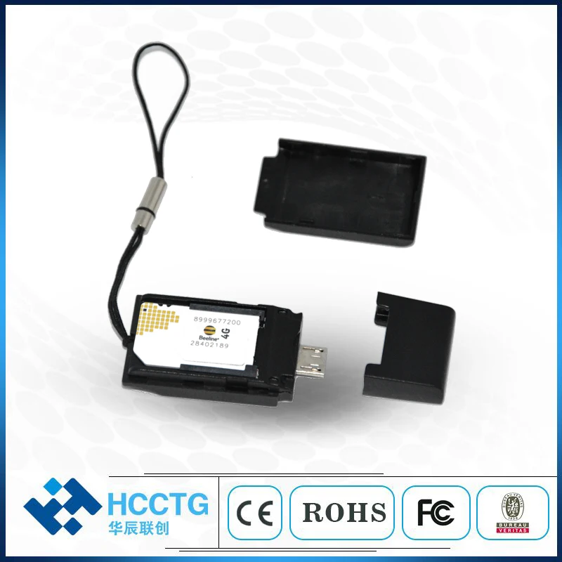 

Умный картридер ISO7816 с микро-USB и Android, Размер SIM-карты
