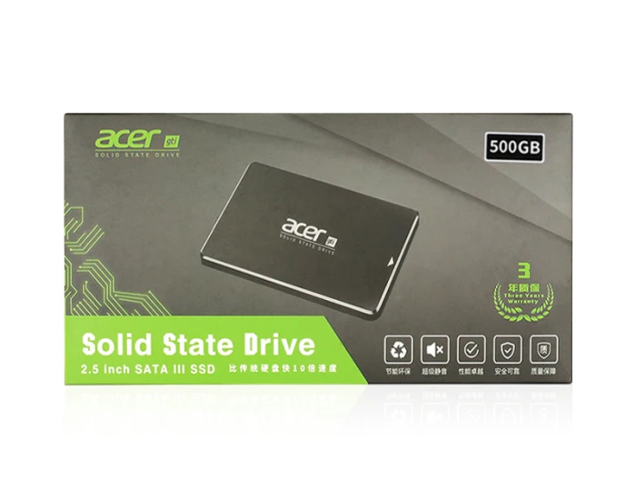 Acer gti ASN9A0/9B0/9C0 Внутренний твердотельный диск 1 ТБ/500 Гб/250 ГБ SSD SATA3 2,5 дюймов для рабочего стола/Тетрадь/Интегрированная машина