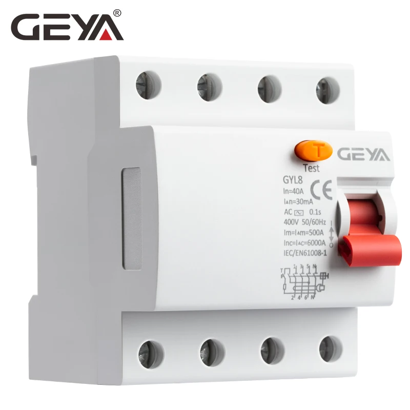 3 фазы + N дифференциальный выключатель предохранительный переключатель RCD