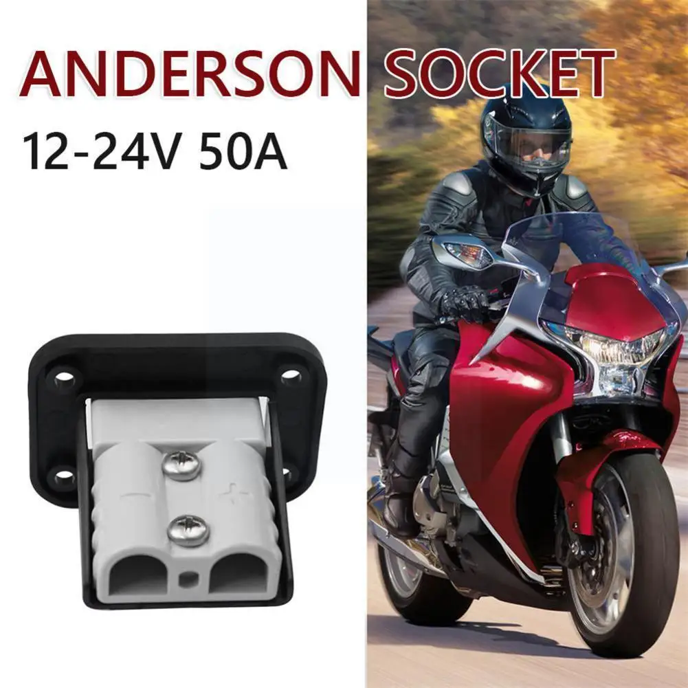 

Car Socket Panel Flush Mount 50 Amp Anderson Plug Mounting Bracket Panel Cover For Caravan Boat Truck B7b8