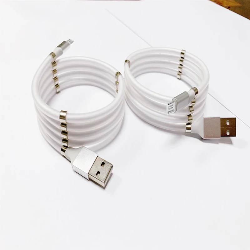 Зарядный USB кабель с автоподзаводом магнитный поглощающий нейтральный зарядный