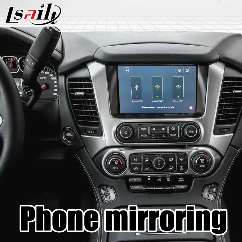 Видеоинтерфейс Lsailt CarPlay и Android для Chevrolet Suburban 2014-2018 MyLink с GPS-навигацией Netflix YouTube Tahoe |