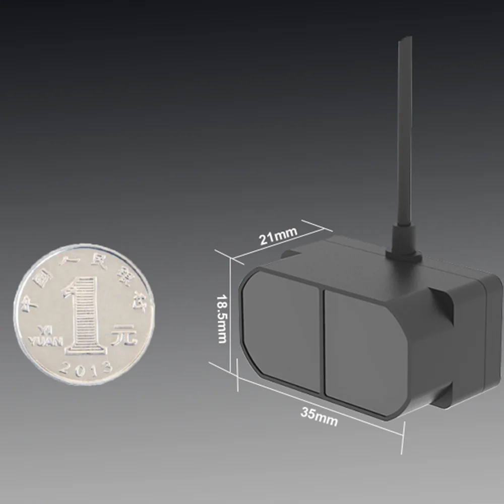 Фото Защитный датчик дальности лазера Pi65 tfmini-plus, лазерный радар, дальность 0,1-12 м №2