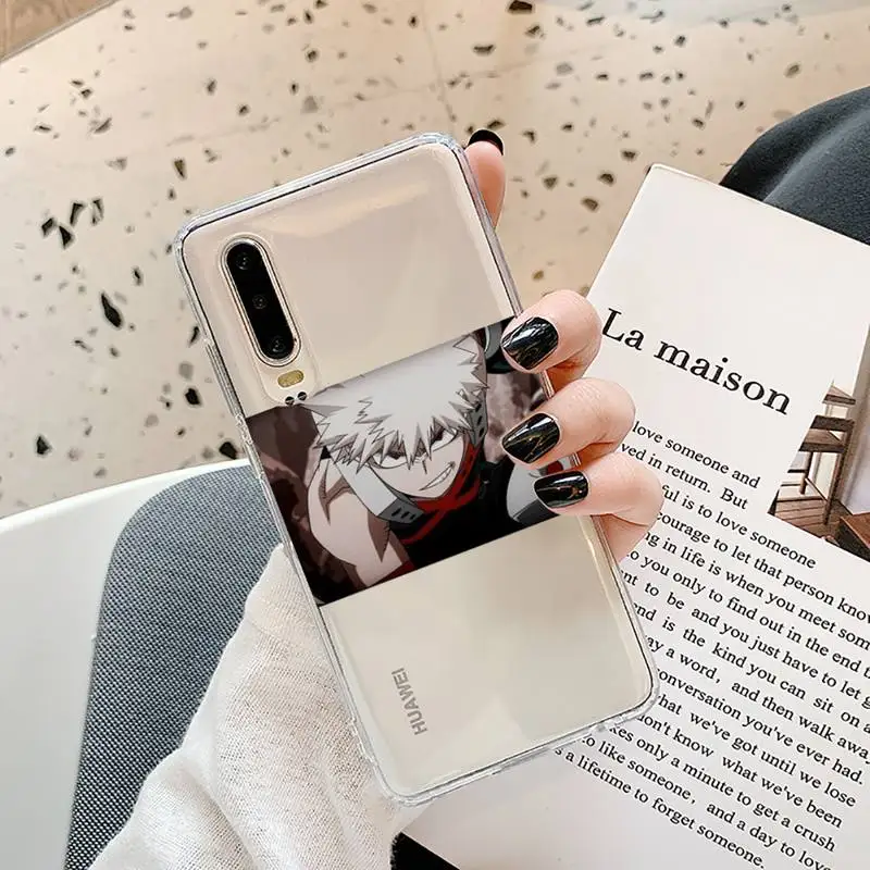 

Anime Art My Hero Academia Phone Case Transparent for Samsung A71 S9 10 20 HUAWEI p30 40 honor 10i 8x xiaomi note 8 Pro 10t 11