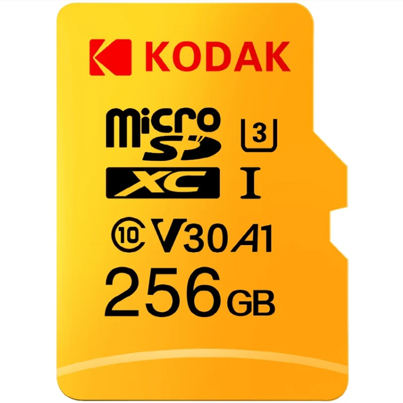 Высокоскоростная карта памяти Kodak Micro SD, 256 ГБ, sd-карта, класс 10, U3, 4 K, карта флэш-памяти cartao de memoria, 256 ГБ, mecard, Micro SD, автомобильная