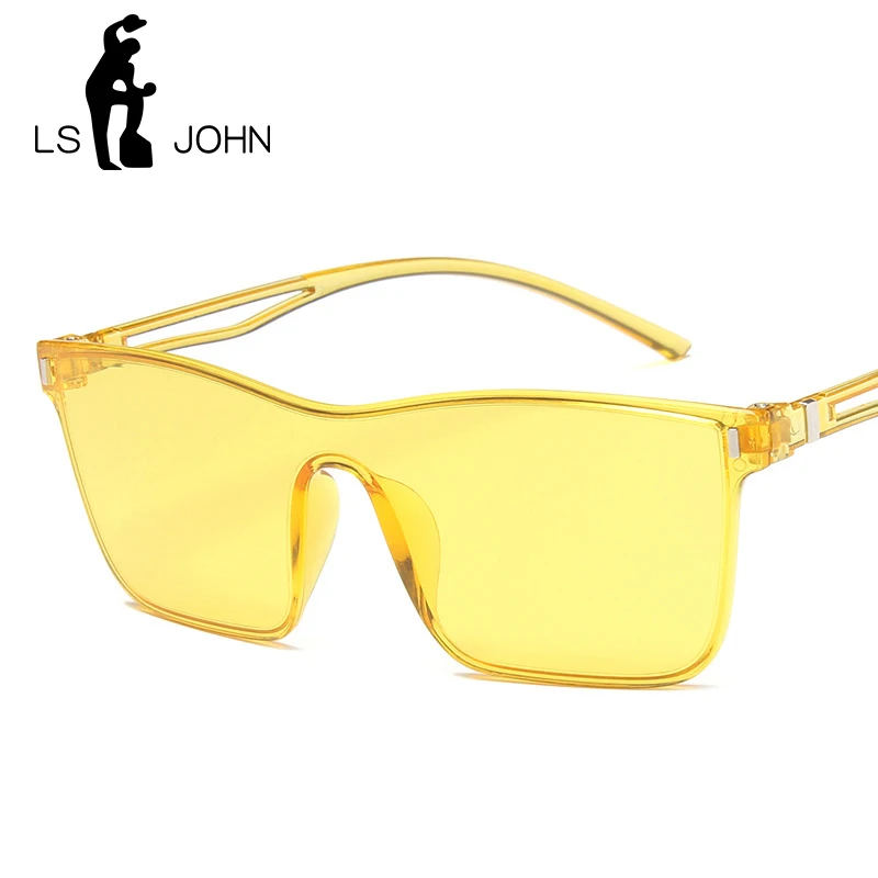 LS JOHN новые модные женские и мужские солнцезащитные очки на плоской подошве