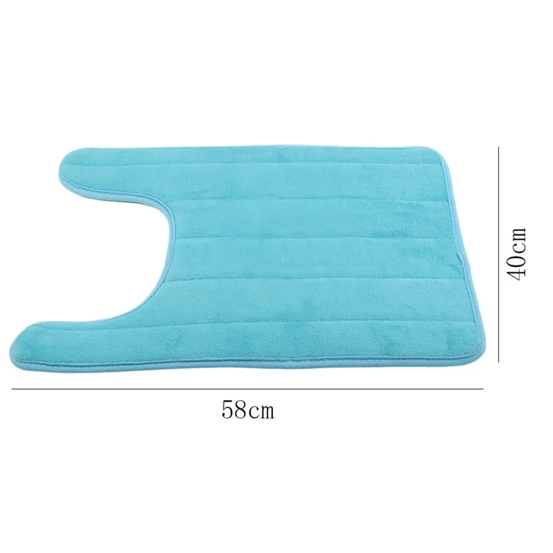 

Household Slow Rebound U-Shaped Water Absorbing Mats Bathroom Toilet Mats Kitchen Mats Toilet Floor Mats