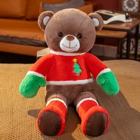 1pc teddy bear plush toys 80100cm soft stuffed animals cute christmas bear shape dolls for baby kids new year birthday gifts