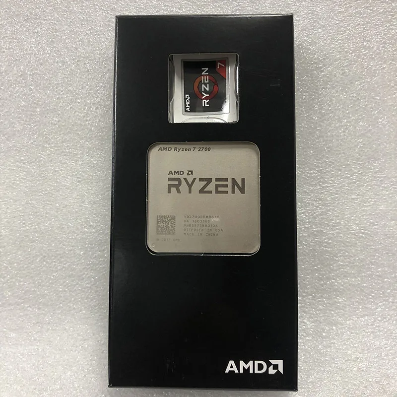Процессор AMD Ryzen 7 2700 R7 2700 3,2 ГГц Восьмиядерный синтеидальный 16 м 65 Вт cpu Процессор YD2700BBM88AF Socket AM4