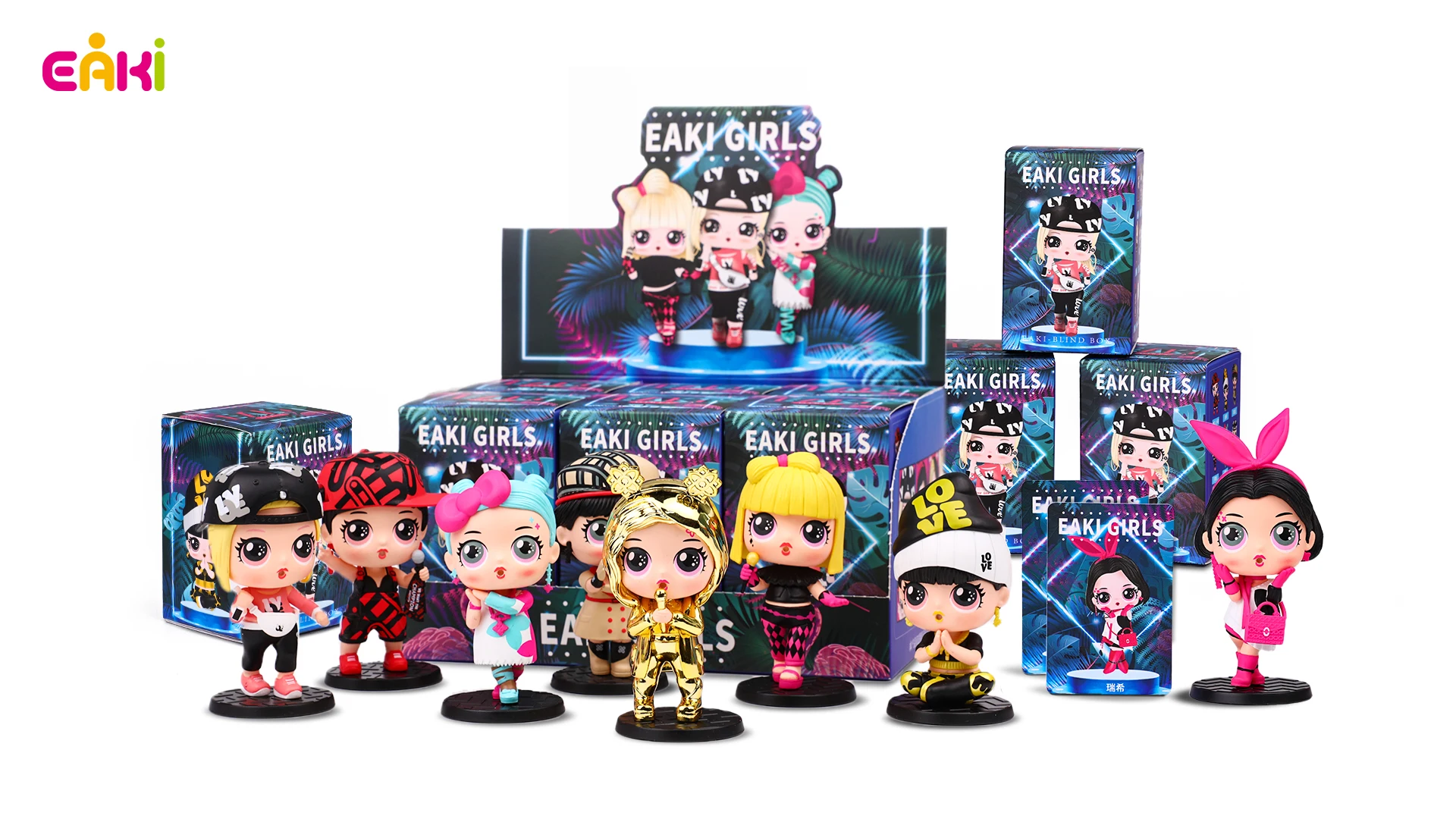 

Eaki Girl Trendy Clothing Show Blind Box Garage Kits Ornaments Kid Gift Toys