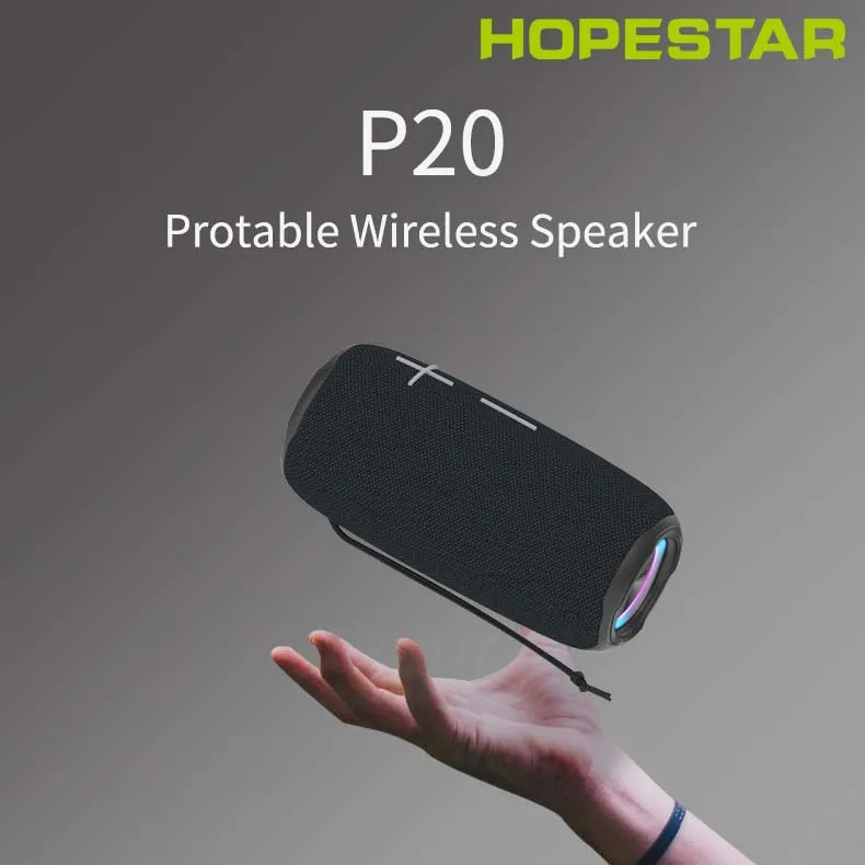 HOPESTAR P20 водонепроницаемые Bluetooth колонки 20 Вт TWS Отличный Бас сабвуфер портативная