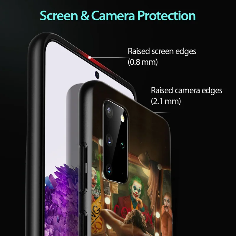 

Cool Crazy Joker for Samsung Galaxy S20 FE Plus Ultra Note 10 Lite A91 A81 A71 A51 A42 A21S 4G 5G Phone Case