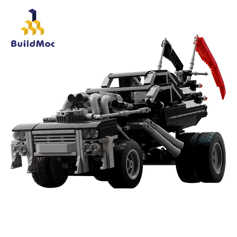 

BuildMOC Crazy Max Immortan Joes Gigahorse Technical Buggy Car Truck Building Block Speed Off-Road Vehicles Bricks Educaiton Toy