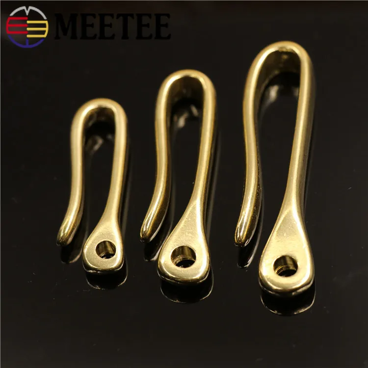 2 шт твердое латунное кольцо для ключей ремень U кошелек с крючком цепная застежка