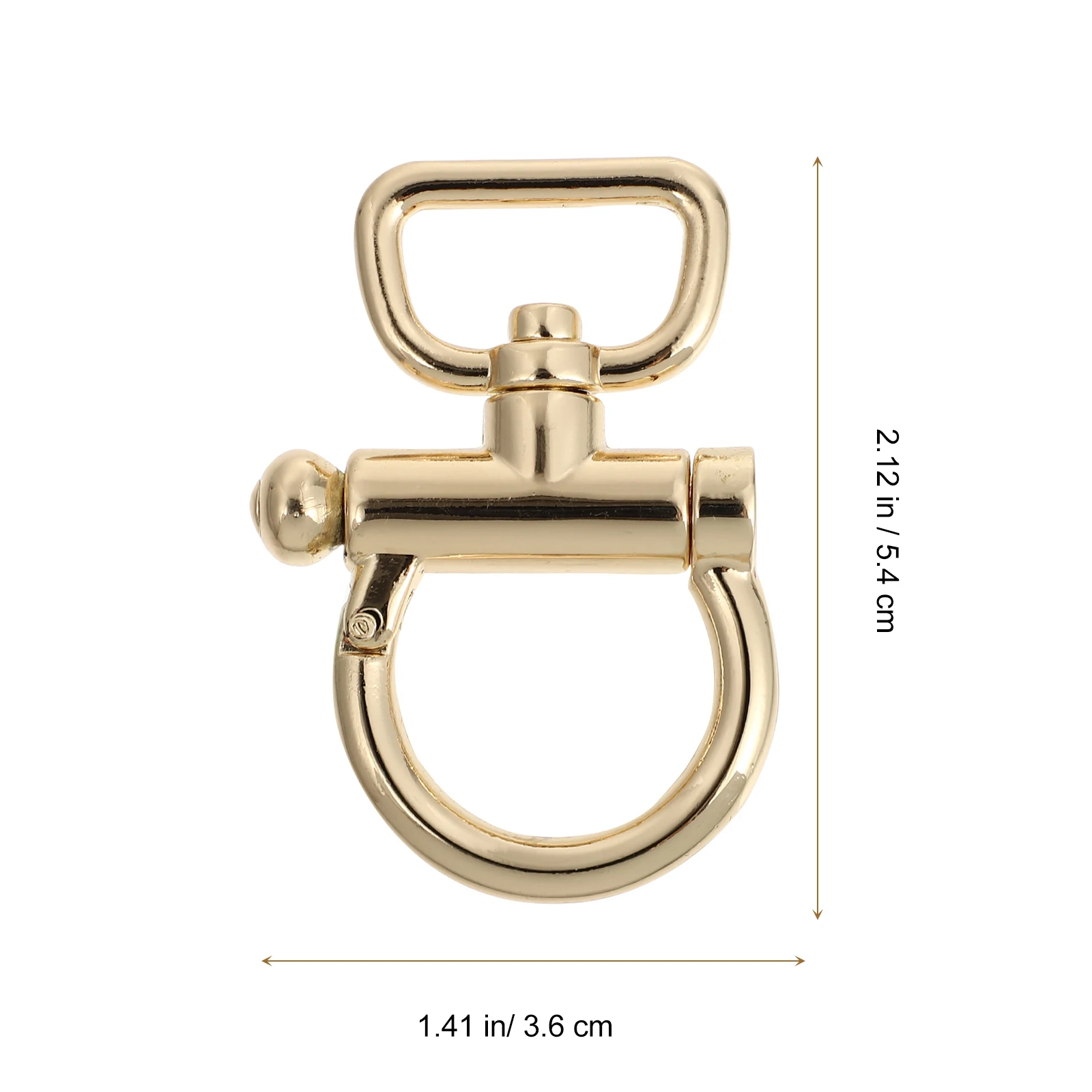 

2pcs Bag Shoulder Strap Buckles Metal Ring Buckles DIY Connecting Buckles