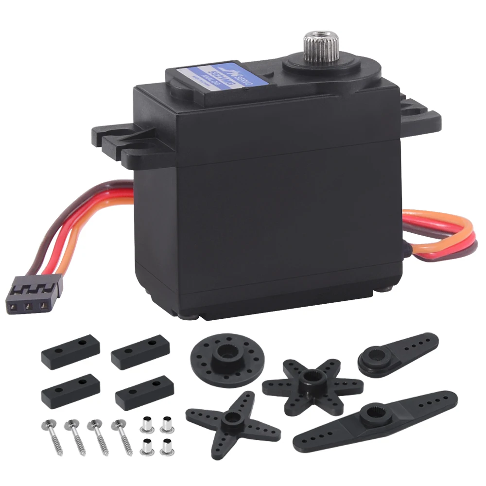 JX PS-5521MG для детей до 20 кг по самой низкой цене, высокий крутящий момент металлический Шестерни степень Аналоговый сервопривод для RC автомобиля робота
