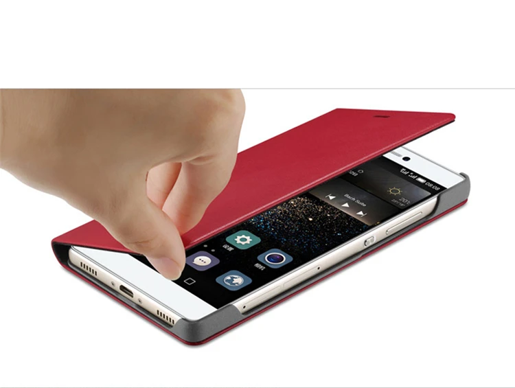 Роскошный кожаный чехол-книжка с окошком для экрана P8 для huawei P8, чехол для телефона с функцией автоматического сна
