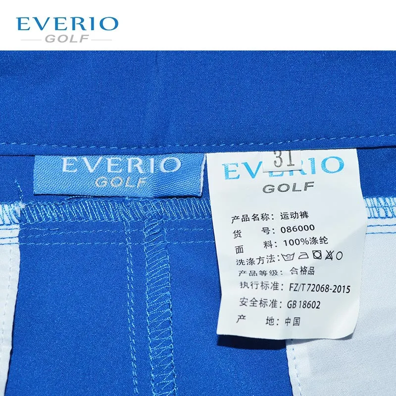 EVERIO/высококачественные брюки для гольфа мужчин S 3XL тонкая однотонная одежда