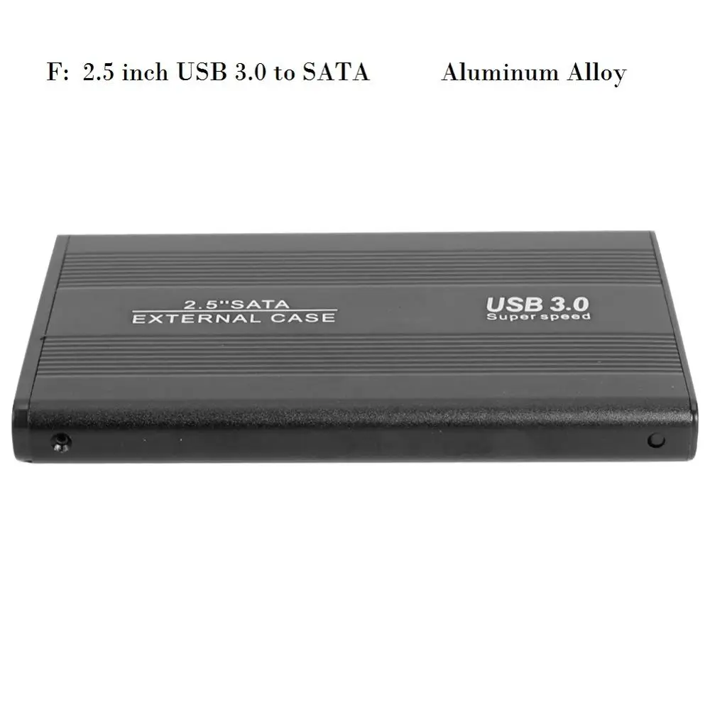 2,5/3,5 дюймов HDD SSD чехол SATA для USB 3,0 2,0 адаптер 5 Гбит/с Корпус жесткого диска для Windows Mac OS поддержка 2 ТБ HDD диск - Цвет: F