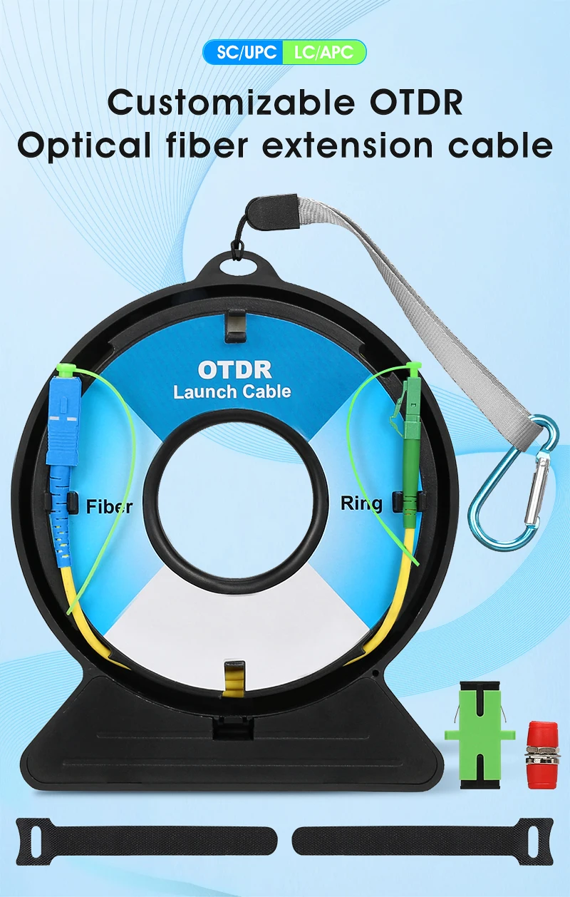 

COMPTYCO SC/FC/ST/LC-UPC/APC OTDR Dead Zone Eliminator,Fiber Rings 1000M Fiber Optic OTDR Launch Cable Box