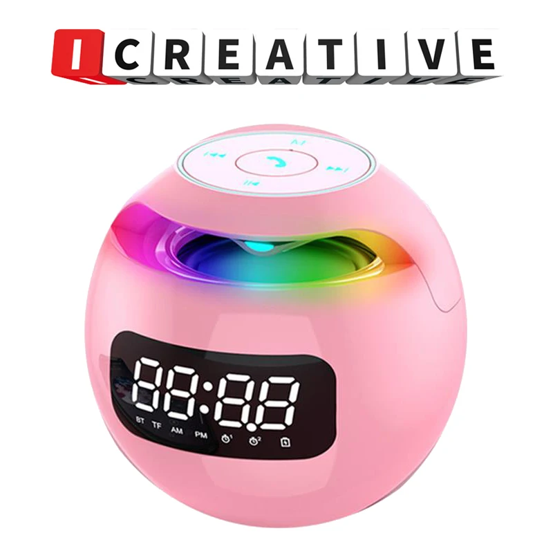 

Bluetooth-Колонка компактная, с ЖК-дисплеем и будильником