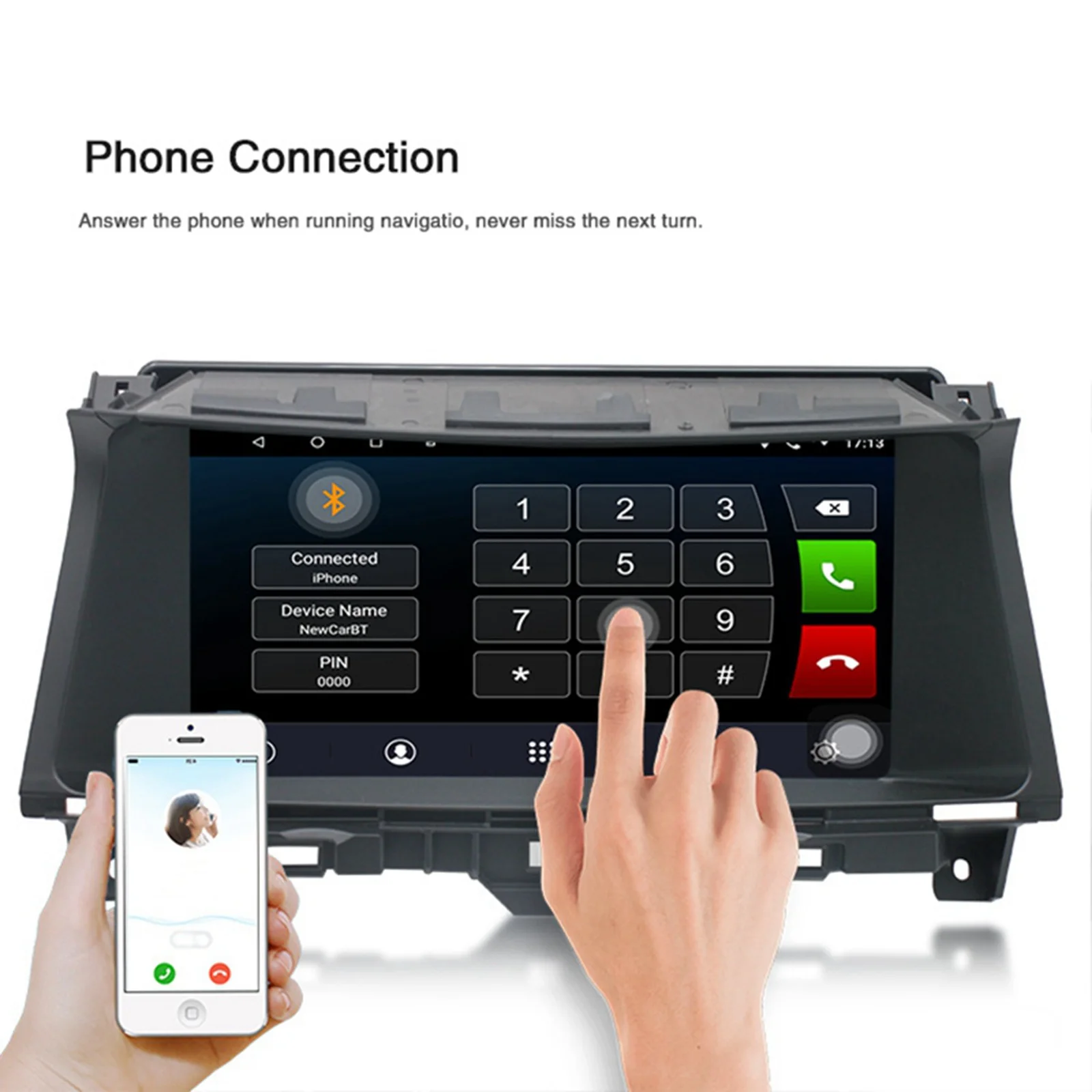 

For Honda Accord 2008-2013 10.1in Android 9.1 Car Multimedia Video Stereo Radio Player Wifi GPS Navigation Head Unit 2 Din