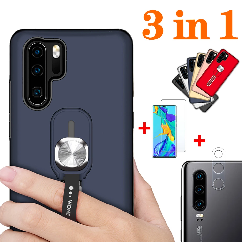 3в1 huawei p30lite чехол p30pro для p30 Lite Pro Чехол Huwei p 30 светильник кольцо с объективом