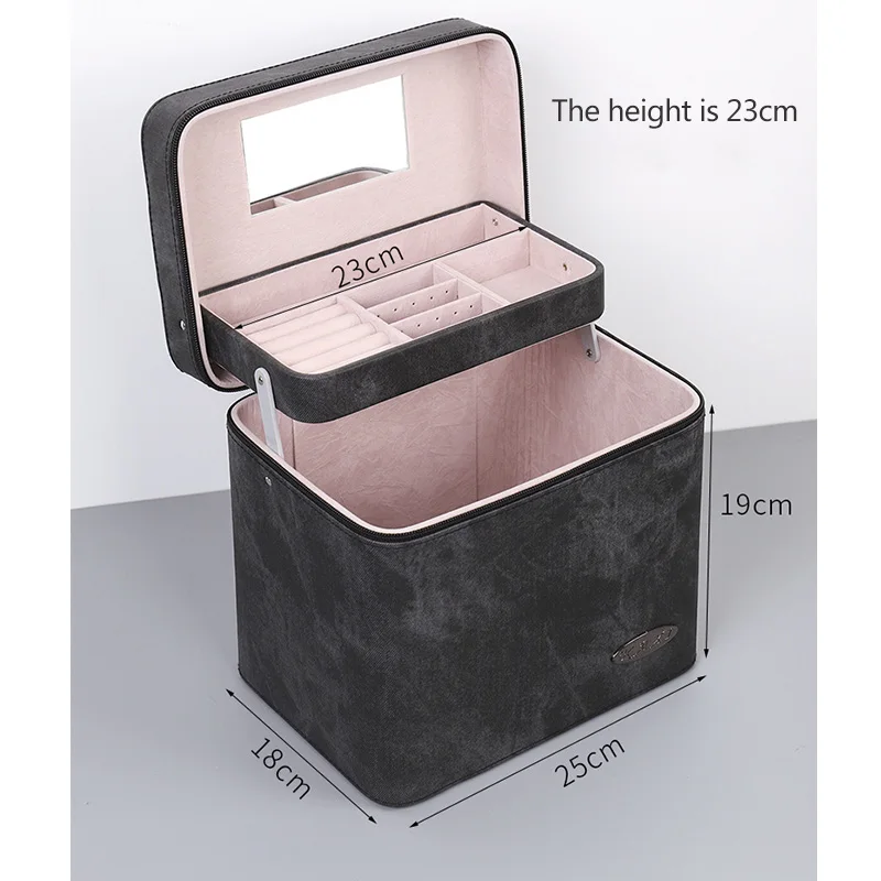 Многофункциональный Макияж сумка для женщин большой емкости профессиональная