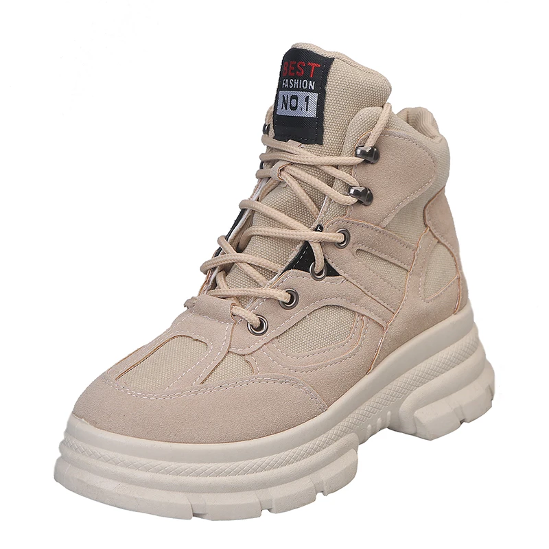 Fujin/ботинки на платформе Прямая поставка Цвет бежевый черный Высокое качество