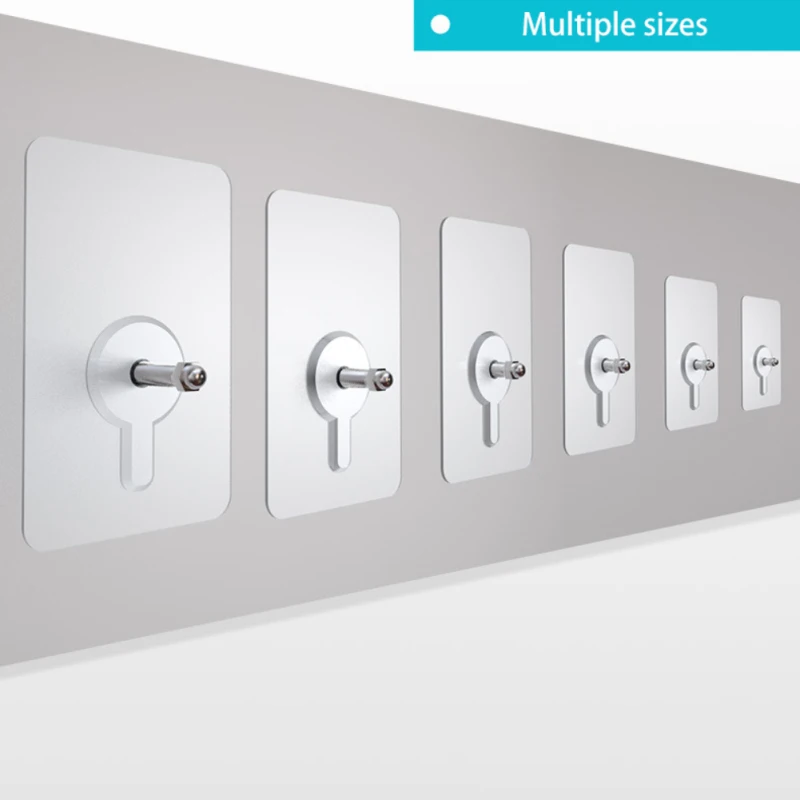 

4PCS Non-Marking Screw Sticker Punch-Free Self Adhesive Wall Hanging Sucker Screw Stickers Picture Hook Nail Holder Door Hanger