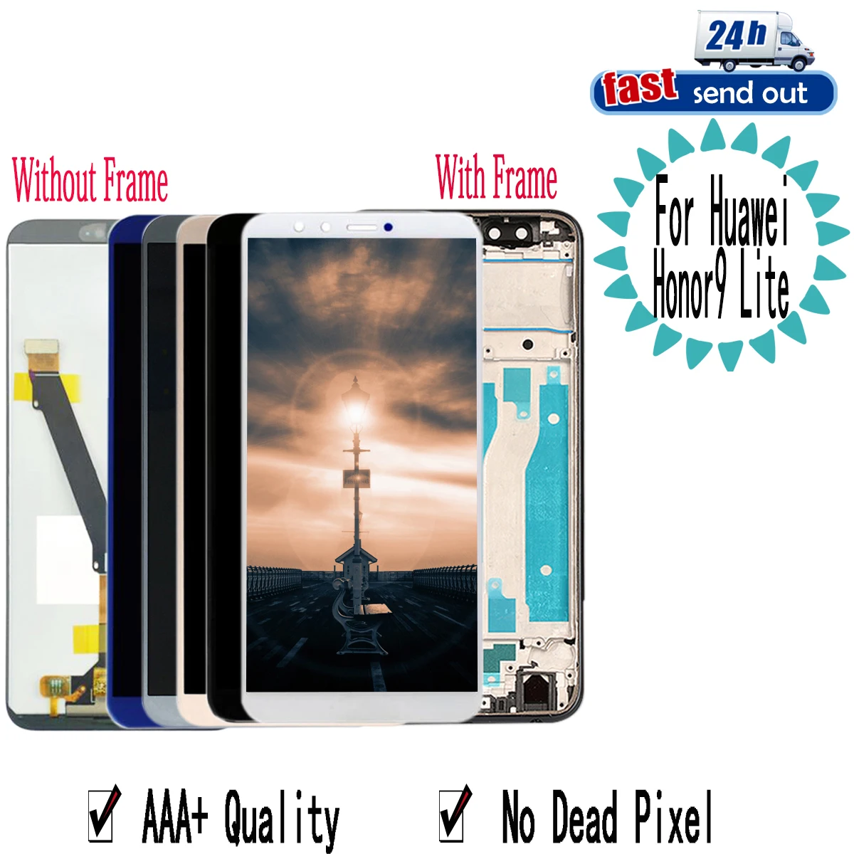 ЖК-дисплей 5 65 дюйма для Huawei Honor 9 lite с сенсорным экраном и дигитайзером в сборе