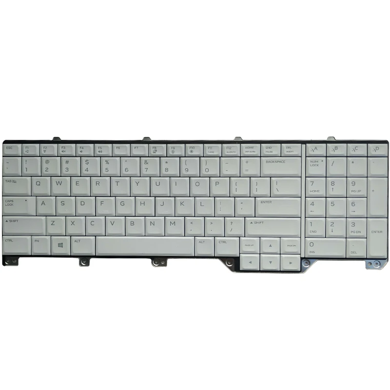 

New Original US Laptop RGB Keyboard For Dell Alienware Area 51m R1 With RGB Backlit Inner Hot Keyboard Left-Side Function