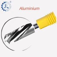 jialing 1pc a one flute auminum cutting cutter tools step cnc router bitsend mill for aluminum