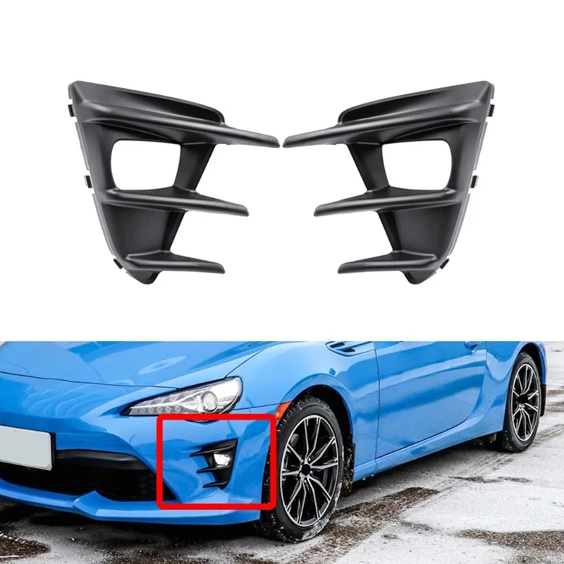 

Car Front Bumper Fog Lamp Cover Fog Lamp Frame Bezel for Toyota GT86 2017 2018 2019