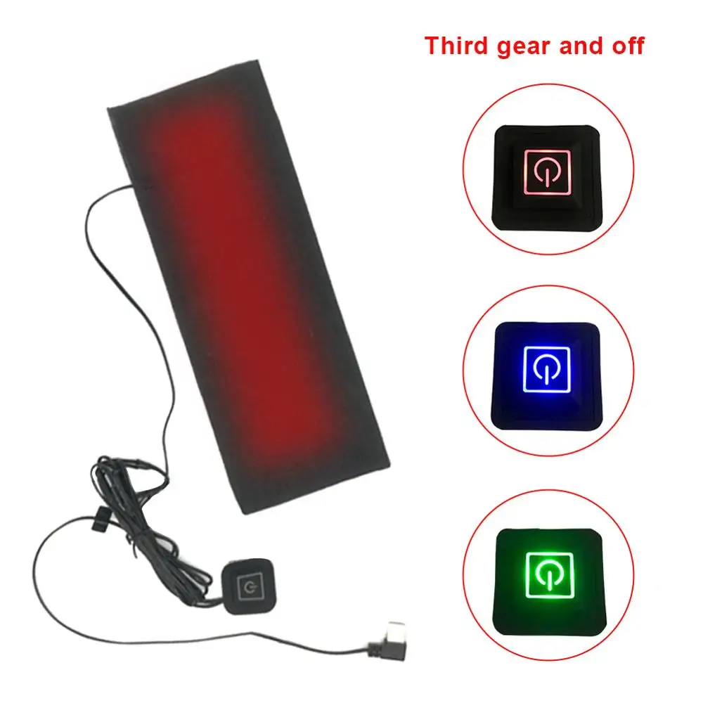 Грелка из углеродного волокна 5 В трехуровневая с регулируемой температурой