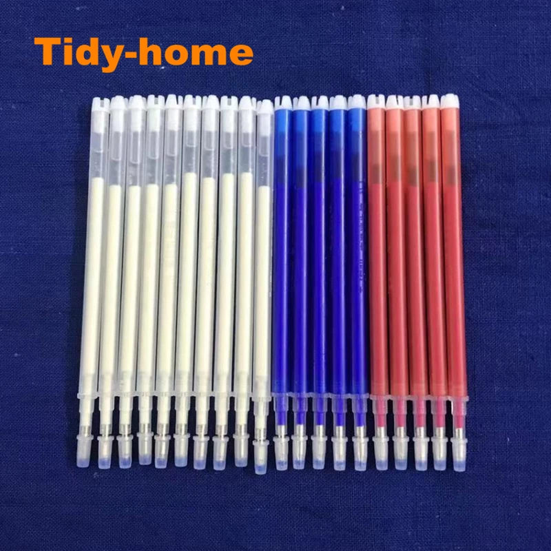 20pcs/pack Heat Erasable Marking Pen High Temperature Disappearing Pen Embroidery Drawing Pen Refill For Fabric Leather