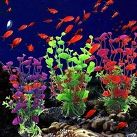 6 pcs simulation artificial plants aquarium decor water weeds ornament plant fish tank aquarium grass decoration