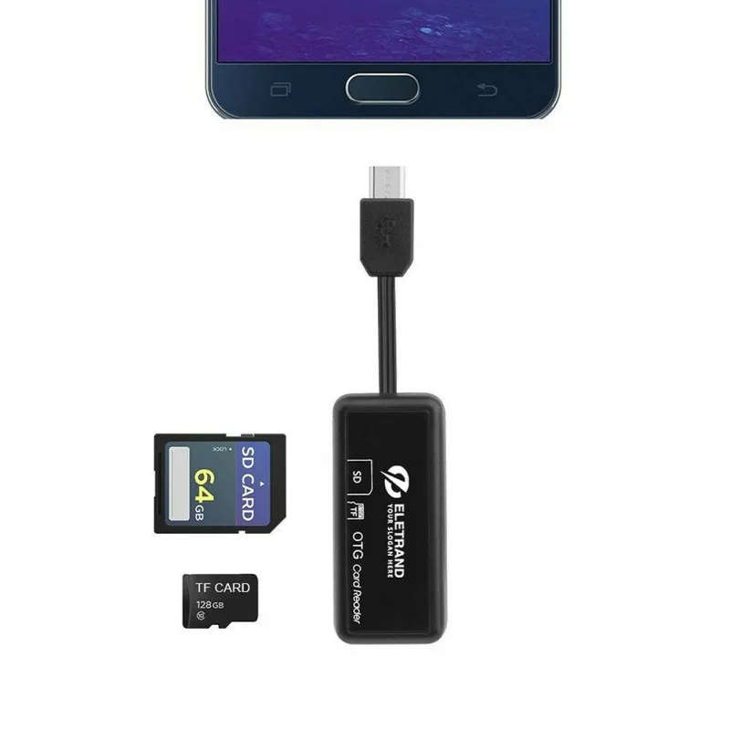 Телефон OTG Кабель-адаптер для Android ноутбука ПК Micro-USB 2 0 кард-ридер мульти в 1 Plug-and-play