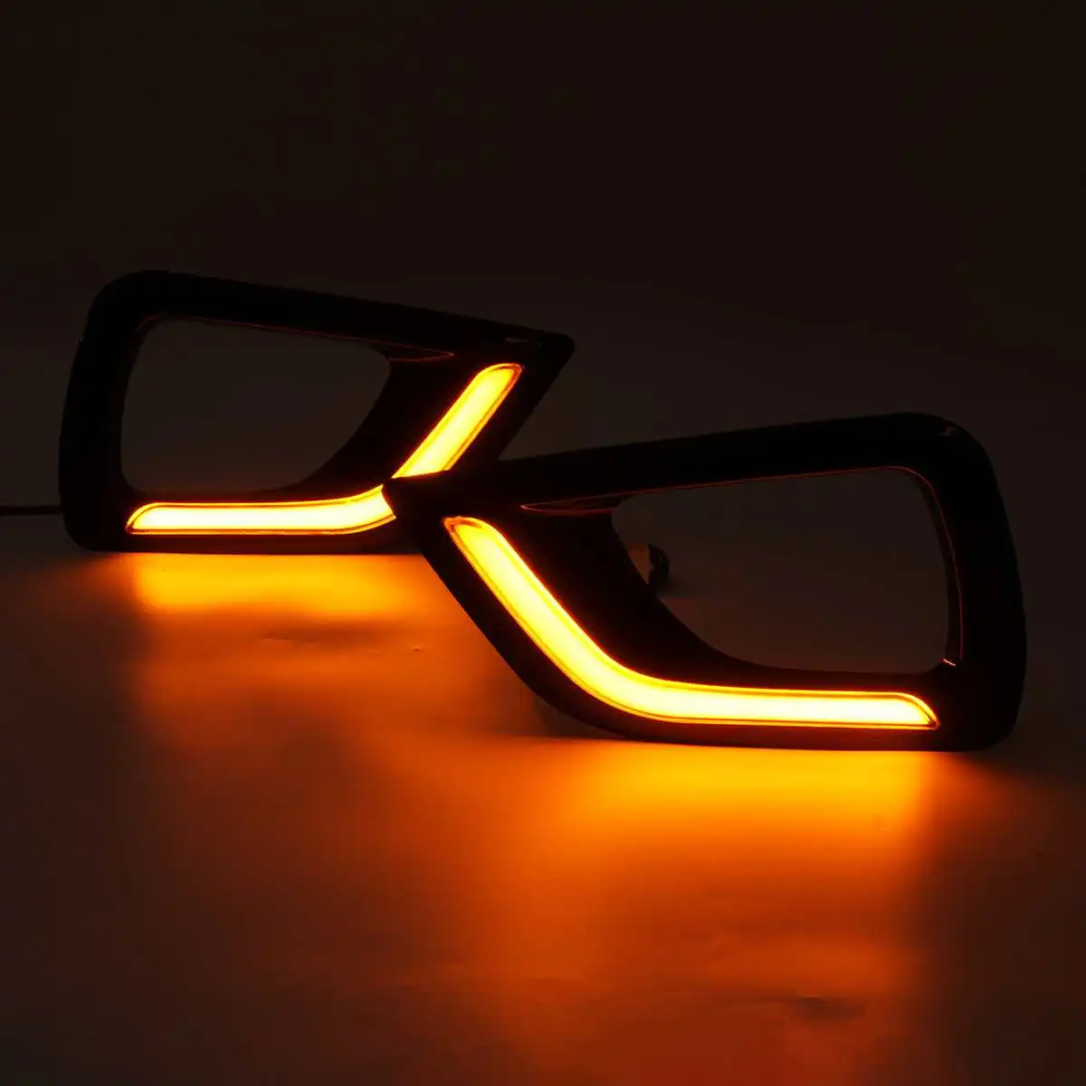 2 шт. светодиодный дневный противотуманный светильник DRL для Nissan Navara NP300 2015 2016 2017