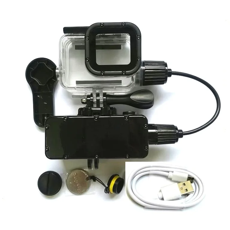 Suptig для GoPro Hero 3/4/5/6/7 5200 мА/ч, Водонепроницаемый Мощность банк Батарея Зарядное устройство Водонепроницаемый чехол Камера зарядки Shell/короб