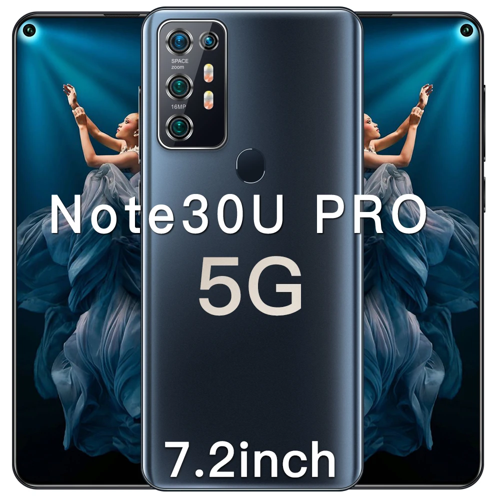 

Global Version 7.2 Inch Note30U Pro 12GB 512GB 24+48MP Andriod 10 Smartphones Ten Core MTK6889 Dual SIM 4G 5G Cheap Cell Phone
