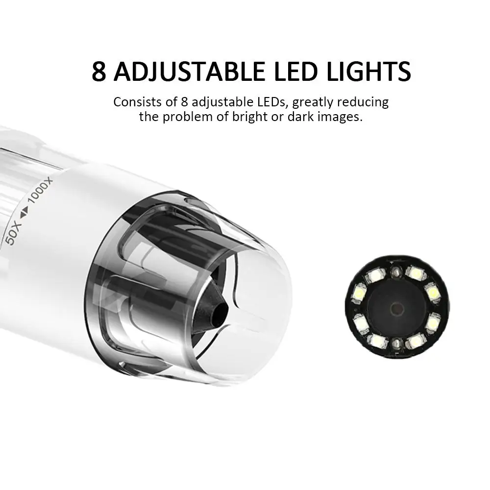 Wifi эндоскоп ручной цифровой микроскоп мониторинг компьютеров Водонепроницаемый