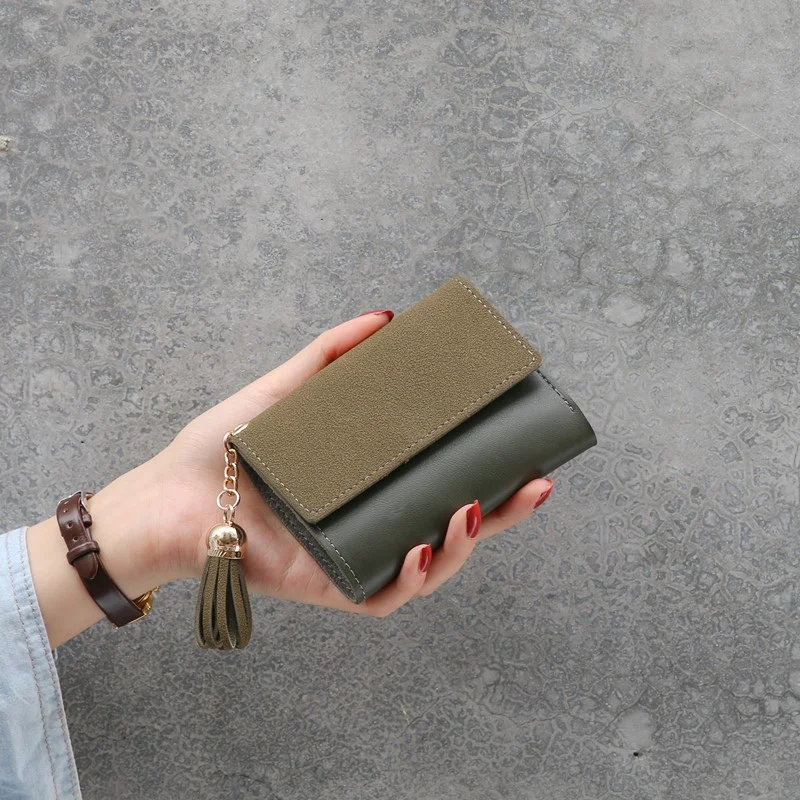 Короткие женские кошельки 2020 короткий складной кошелек для денег Женский