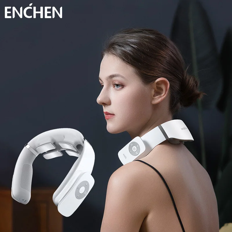 Электрический беспроводной массажер для шеи ENCHEN Jeeback снятия боли в шее 4