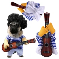 pet dog guitar clothes costume fancy dress halloween day funny outfit party ropa para perros hondenkleding manteau chien new