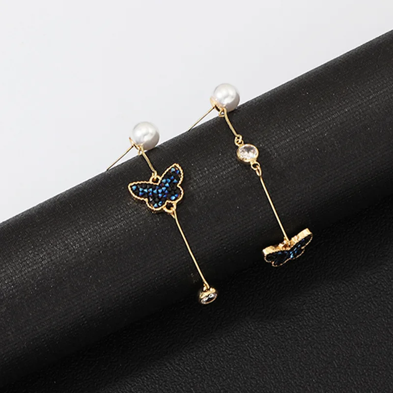 Женские серьги подвески в европейском стиле длинные из сплава с подвеской