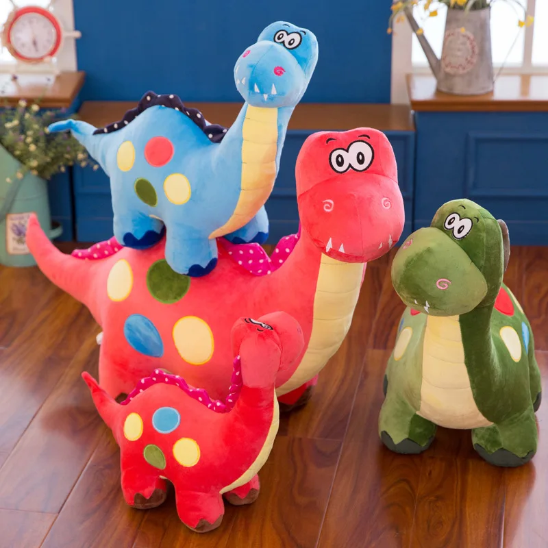 Игрушка плюшевая в виде динозавра милая кукла дробогона для мальчиков и девочек